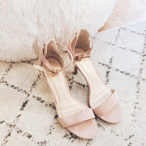 Lulus Shoes - Lulus Pink Open-Toe Heels